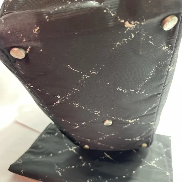 Chanel Travel Line in Black  and white nylon , with nylon dust bag. - Picture 8 of 16